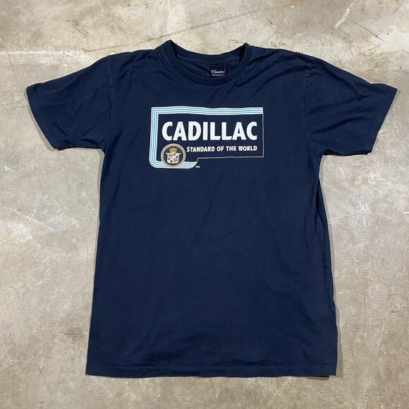 Cadillac Collection GM Standard of the World Graphic T-Shirt Black M - Picture 1 of 6